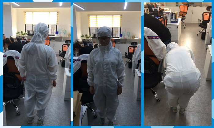 常規(guī)的防靜電無塵服