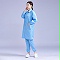 防靜電大褂  網(wǎng)格藍(lán)色 防護(hù)服  無塵服